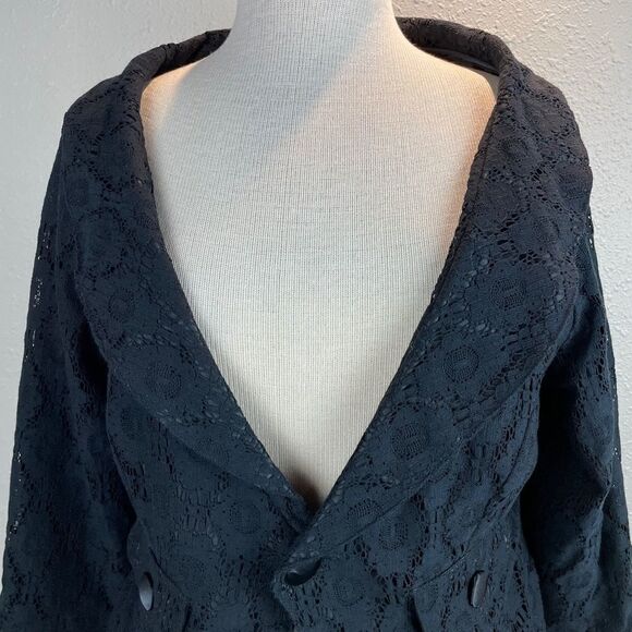 NWT Luciano Dante Black Cropped Dress Jacket L - Picture 2 of 8